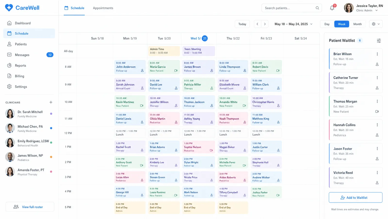 Stillwater — clinic scheduling system